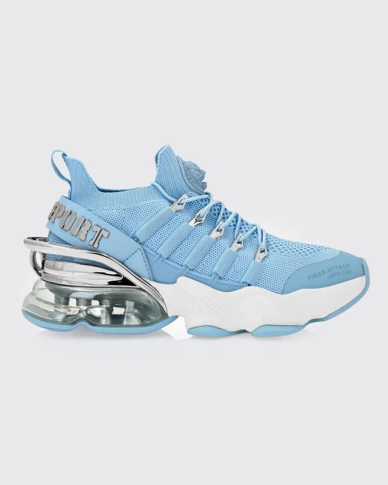 Philipp Plein Sneakers aus Mesh und Gummi Türkis