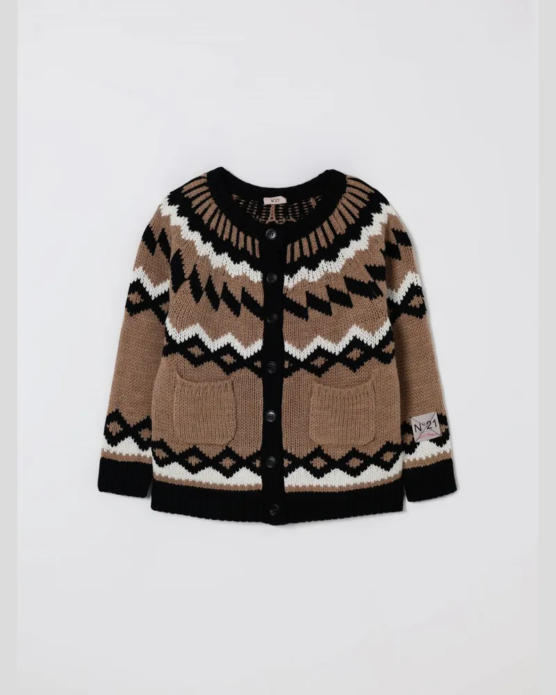 N° 21 Pullover kinder Camel