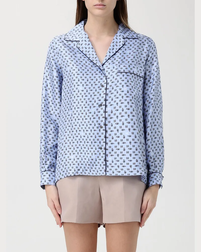 Max Mara Hemdbluse damen Hellblau