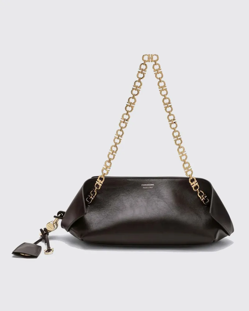 Ferragamo Schultertasche damen Braun