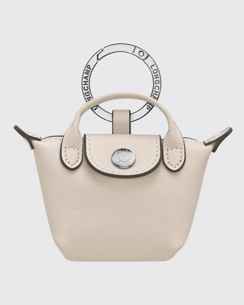 Longchamp Le Pliage Xtra Leder-Schlüsselanhänger Yellow