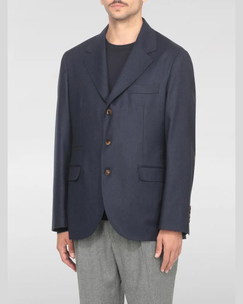 Brunello Cucinelli Jacke herren Blau