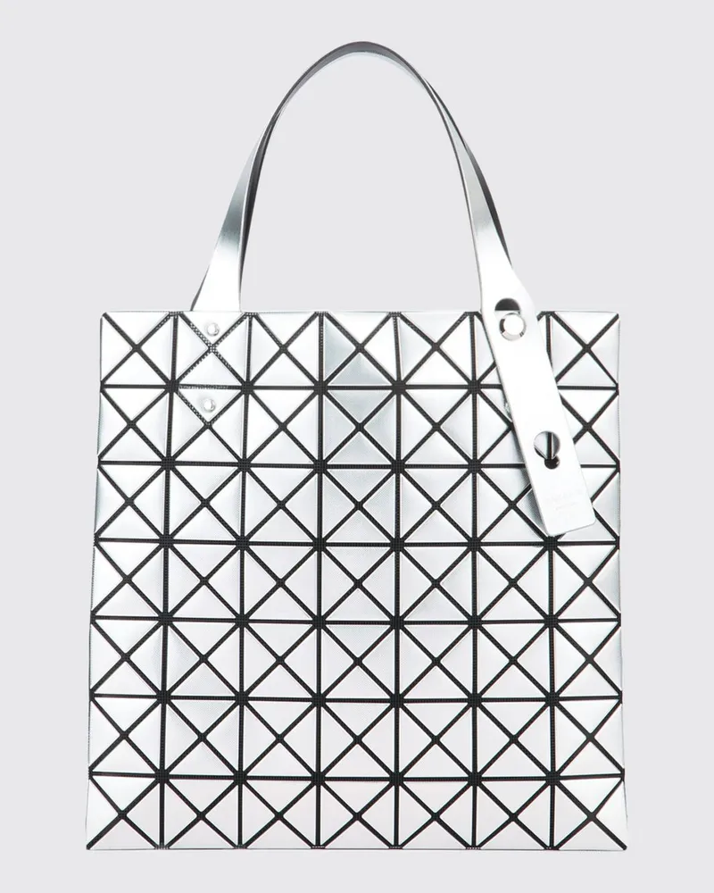 Issey Miyake PVC-Handtasche mit doppeltem, verstellbarem Henkel Silber
