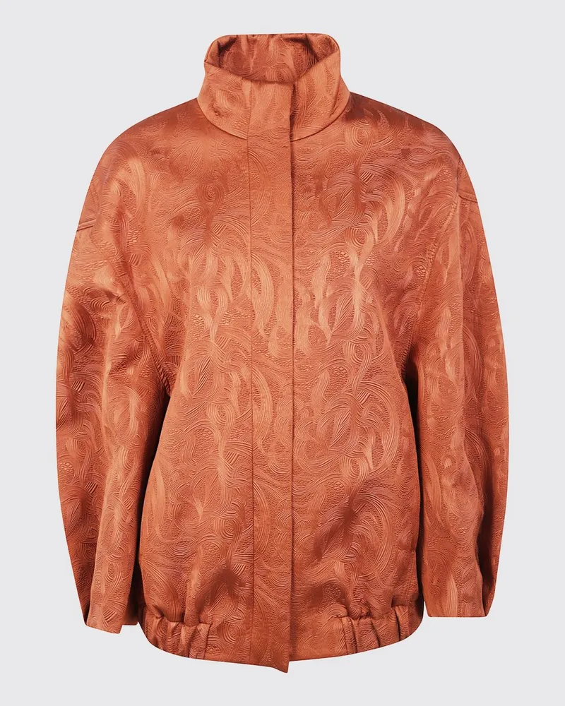 Dries van Noten Jacke damen Rostbraun