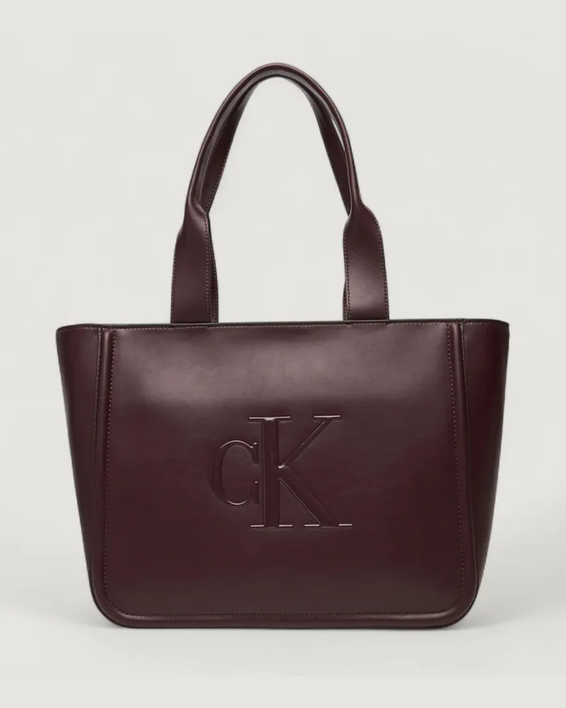 Calvin Klein Schultertasche damen Burgunderrot