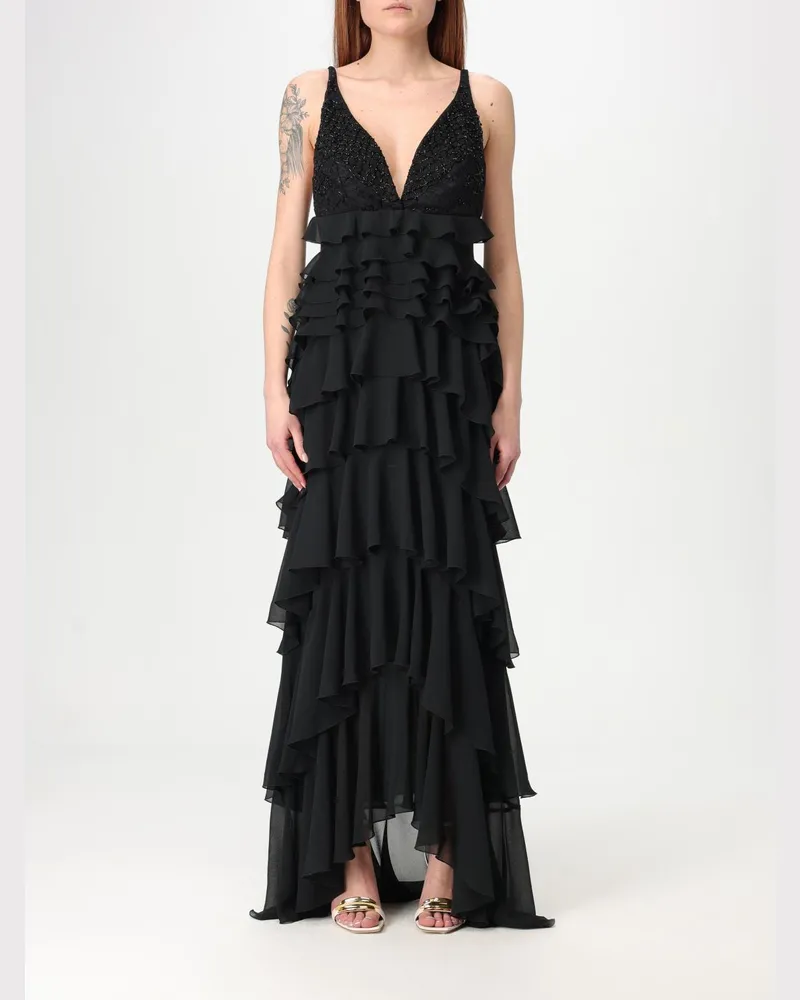 Elisabetta Franchi Kleider damen Schwarz