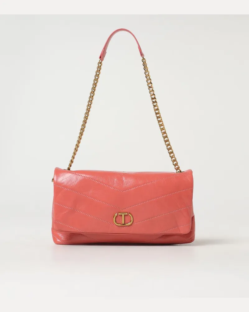 Twin-Set Schultertasche damen Korall