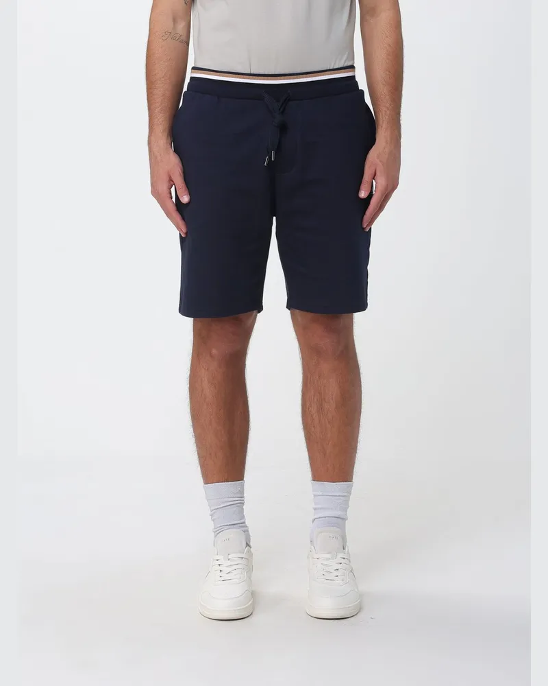 HUGO BOSS Jogging-Shorts aus Jersey mit elastischem Bund und Kordelzug Blau