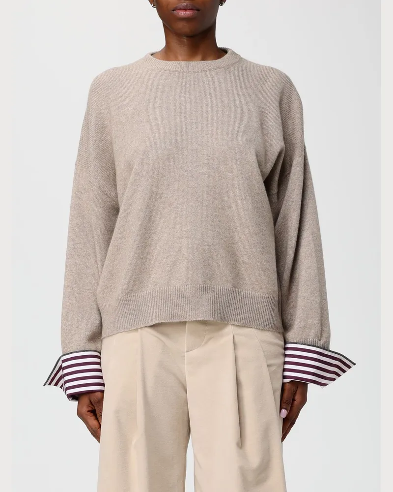 Brunello Cucinelli Pullover damen Braun