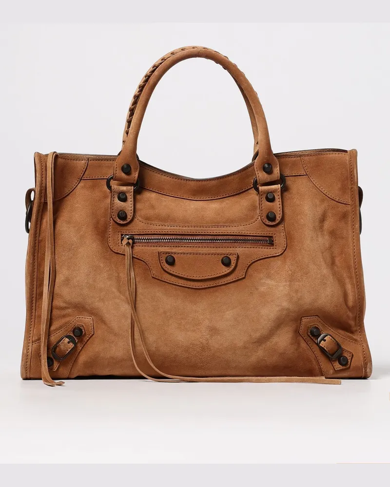 Balenciaga Schultertasche damen Camel