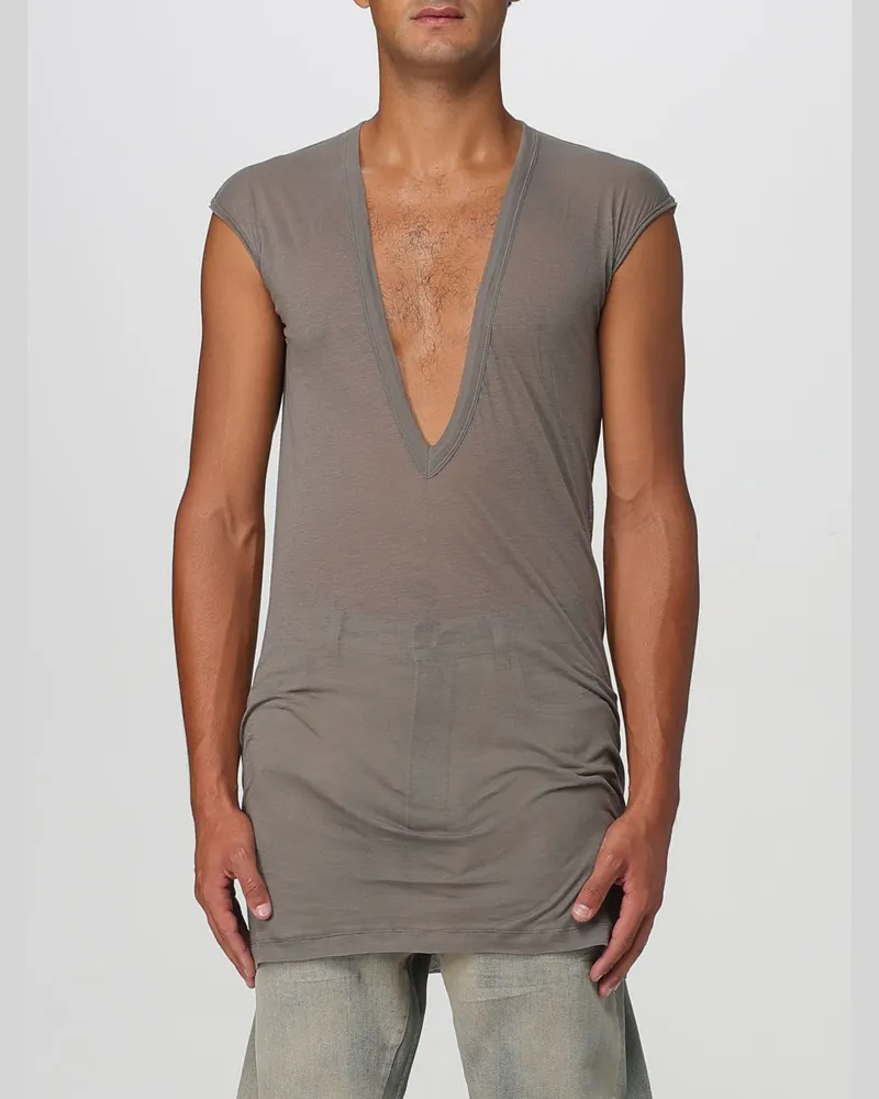 Rick Owens T-shirt herren Grau