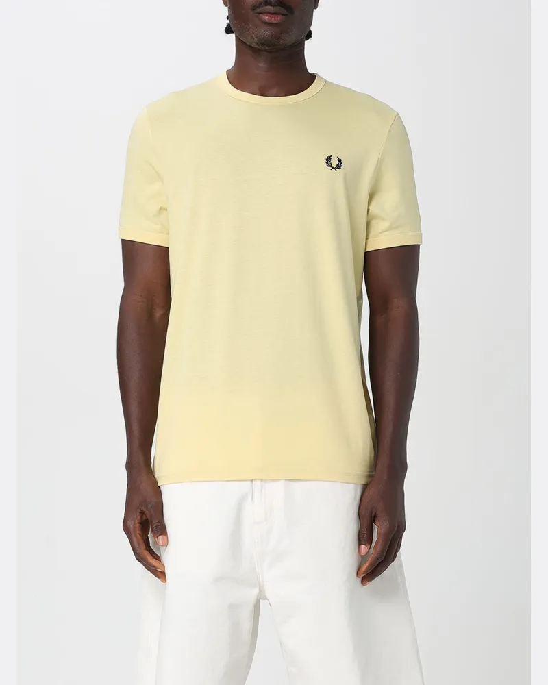 Fred Perry T-shirt herren Mustard