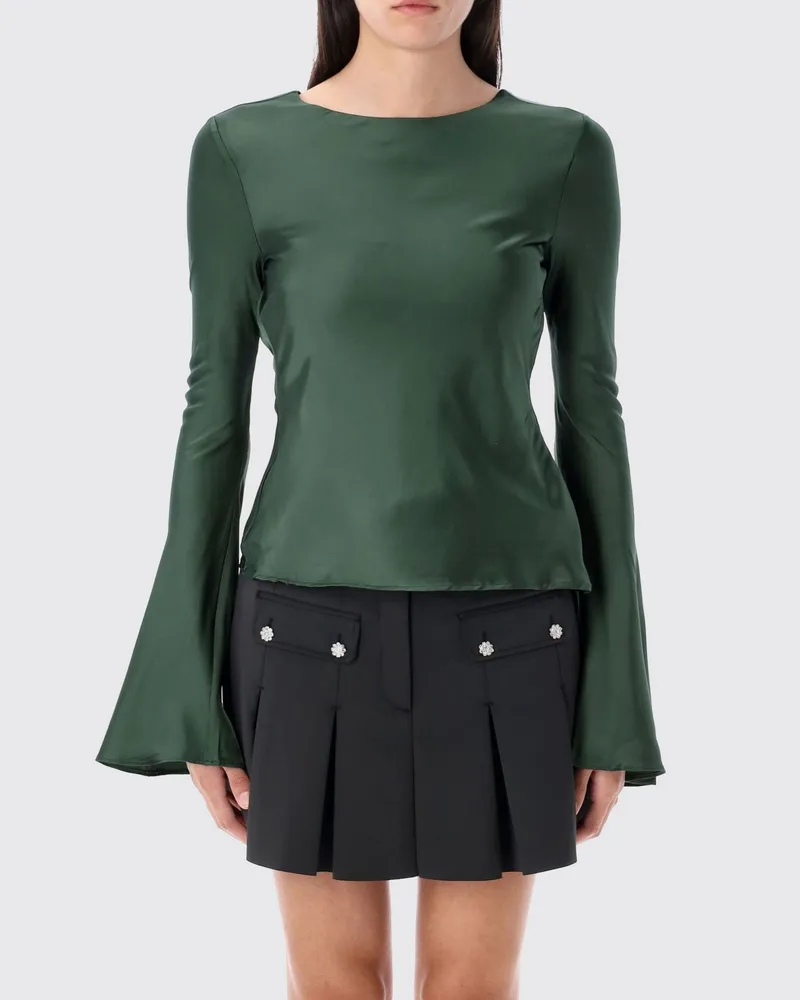 Ganni T-shirt damen Grün