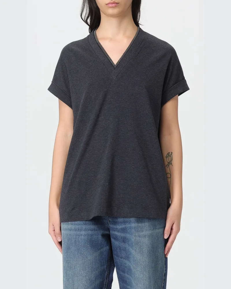 Brunello Cucinelli T-shirt damen Grau