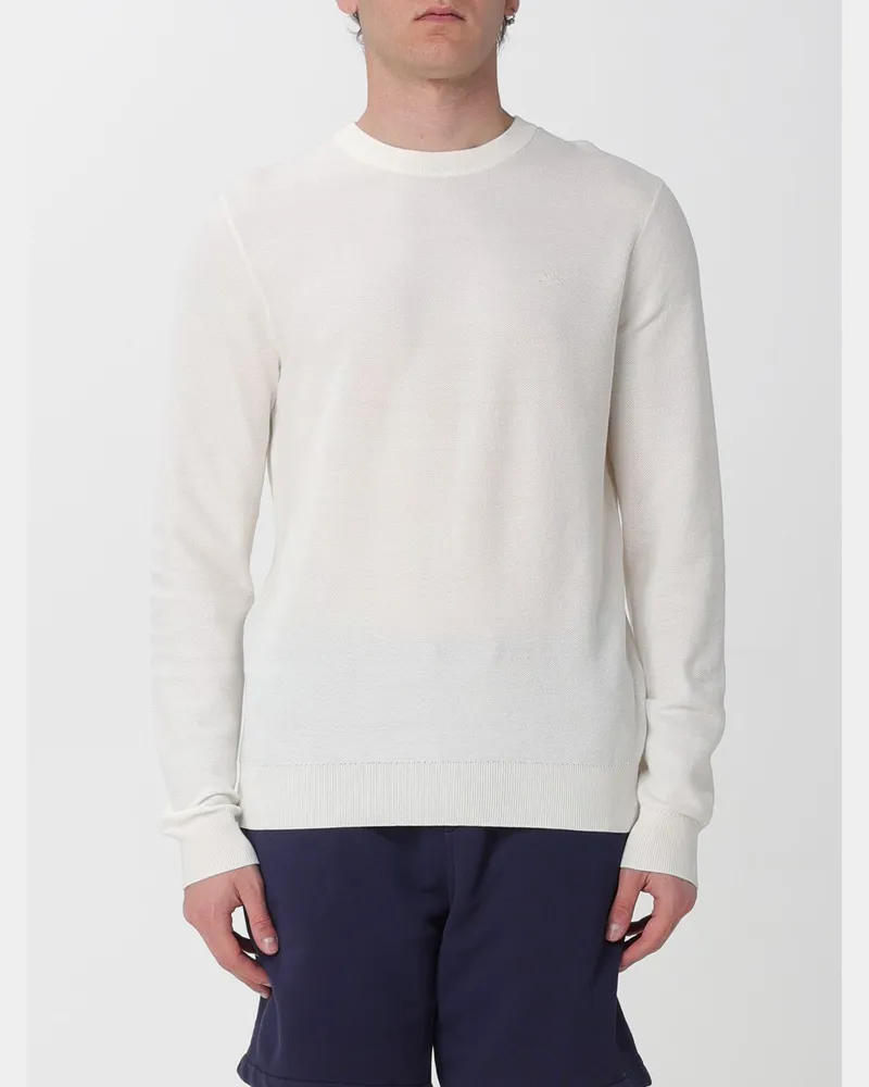 Sun68 Rundhals-Pullover aus Baumwolle Weiß
