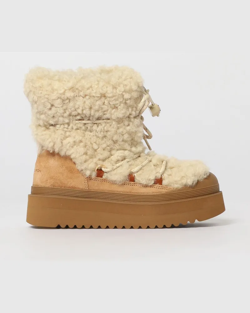 Tory Burch Flache stiefeletten damen Beige