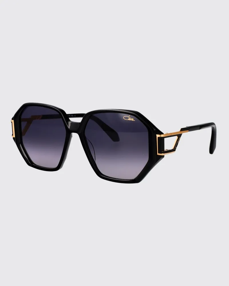 CAZAL Quadratische Sonnenbrille aus Acetat und Metall mit Logo Schwarz