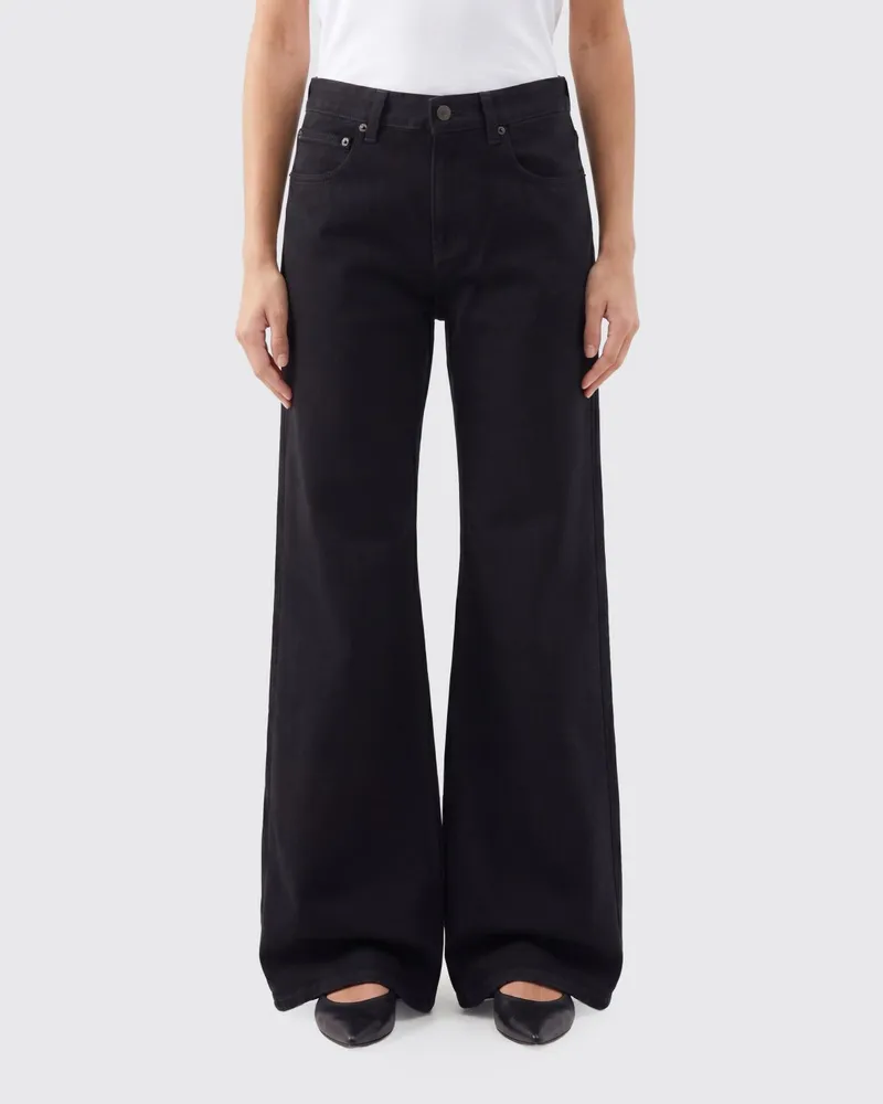 Balenciaga Ausgestellte Jeans aus Baumwolldenim Schwarz