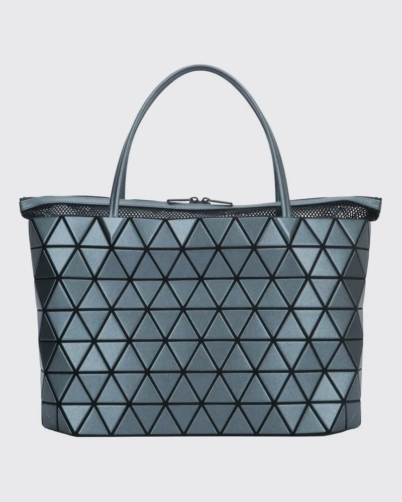 Issey Miyake Bateau Handtasche mit doppelten Griffen und Reißverschluss Grau