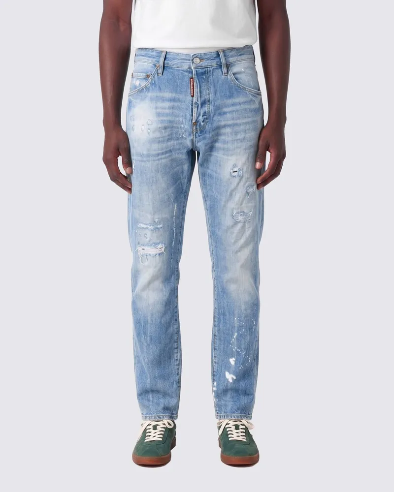Dsquared2 Distressed Denim Slim Fit Jeans Denim