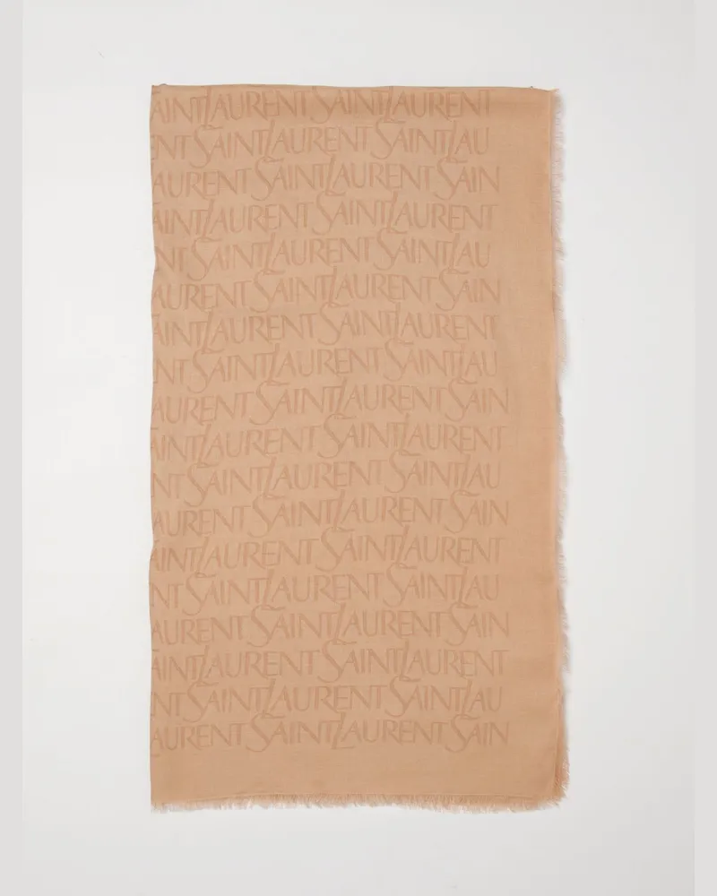 Saint Laurent Schal damen Beige