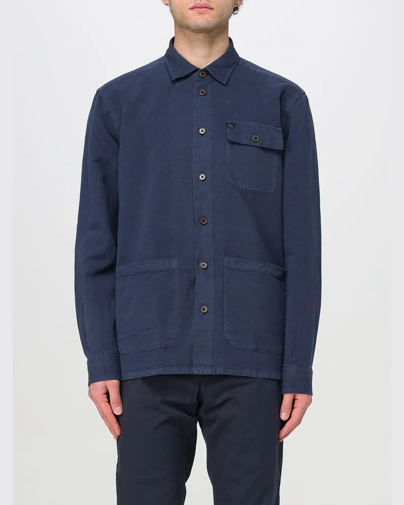 Fay Hemd herren Blau