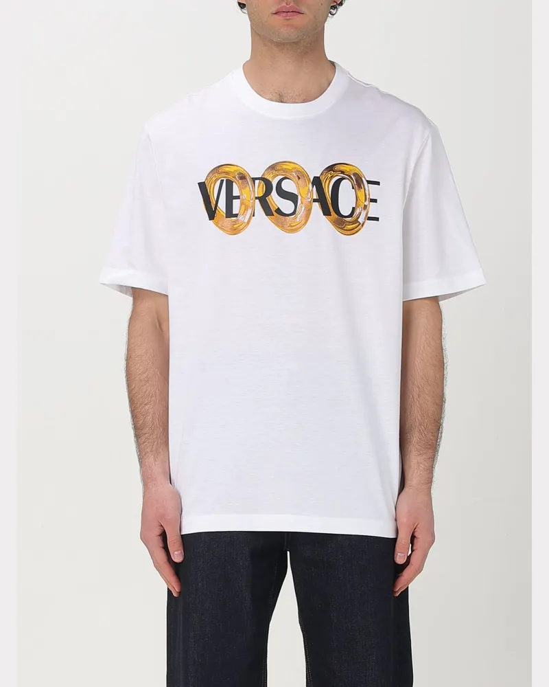 Versace T-shirt herren Weiß