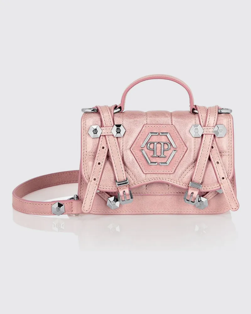 Philipp Plein Ledertasche Pink