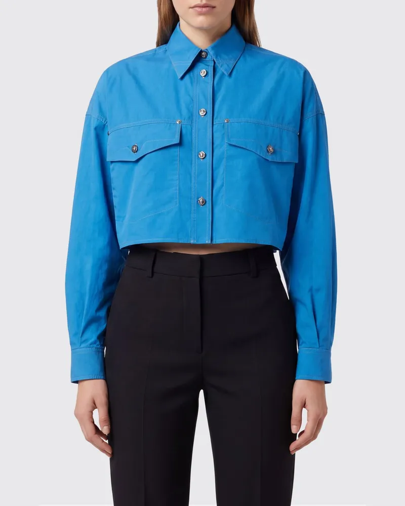 Versace Hemdbluse damen Blau