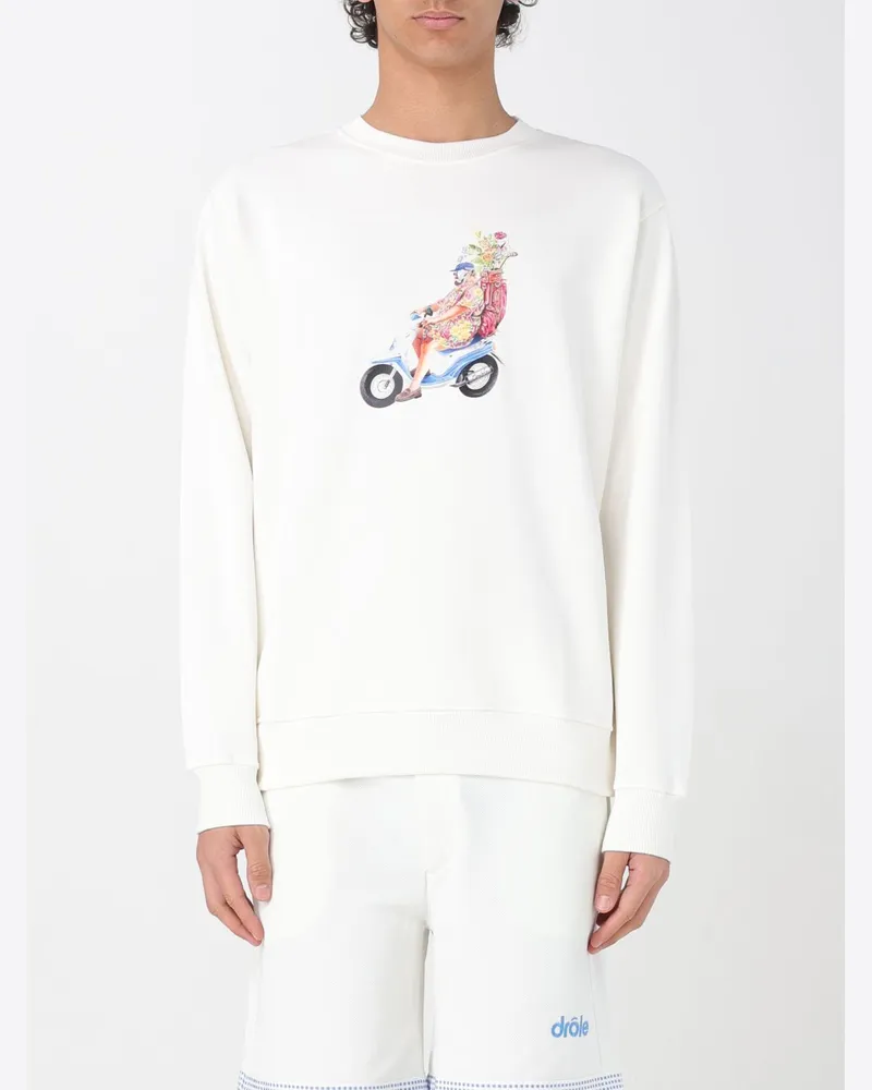 Drôle de Monsieur Sweatshirt herren Weiß