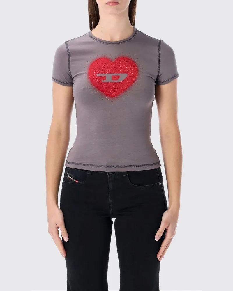 Diesel T-shirt damen Grau