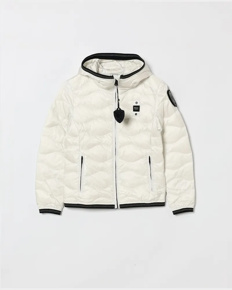 Blauer Mantel kinder Weiß