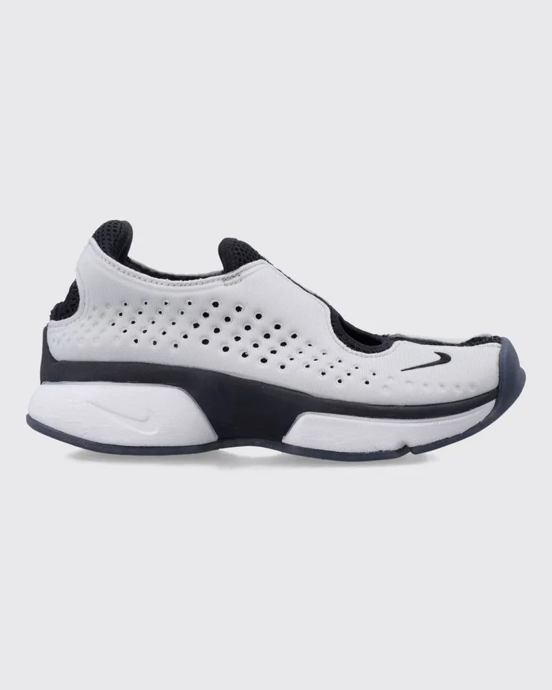 Nike Air Rift 2 Slip-On-Sneakers aus perforiertem Mesh mit ikonischer Tabi-Spitze Silber