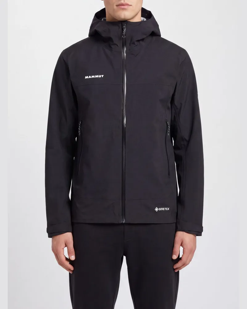 Mammut Technische Kapuzenjacke Crater IV HS aus Gore-Tex® mit Reißverschluss Schwarz