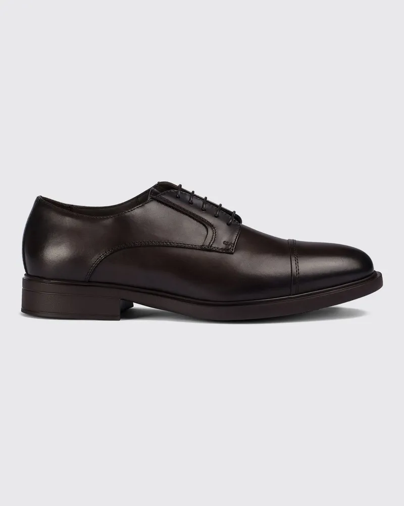 Doucal´s Derby-Schuhe aus glattem Kalbsleder mit Gummisohle Dark