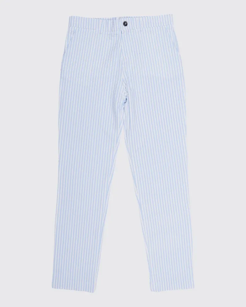 Tartine et Chocolat Slim Fit Chino-Hose für Jungen aus gestreifter Baumwolle Grau