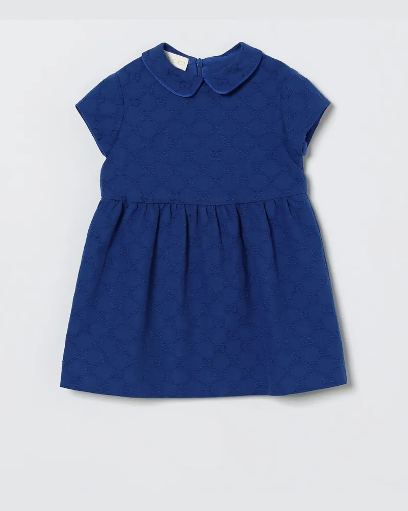 Gucci GG Baumwollkleid Blau