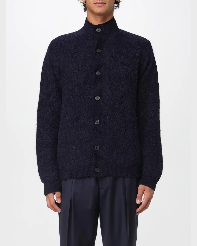 Emporio Armani Strickjacke herren Blau