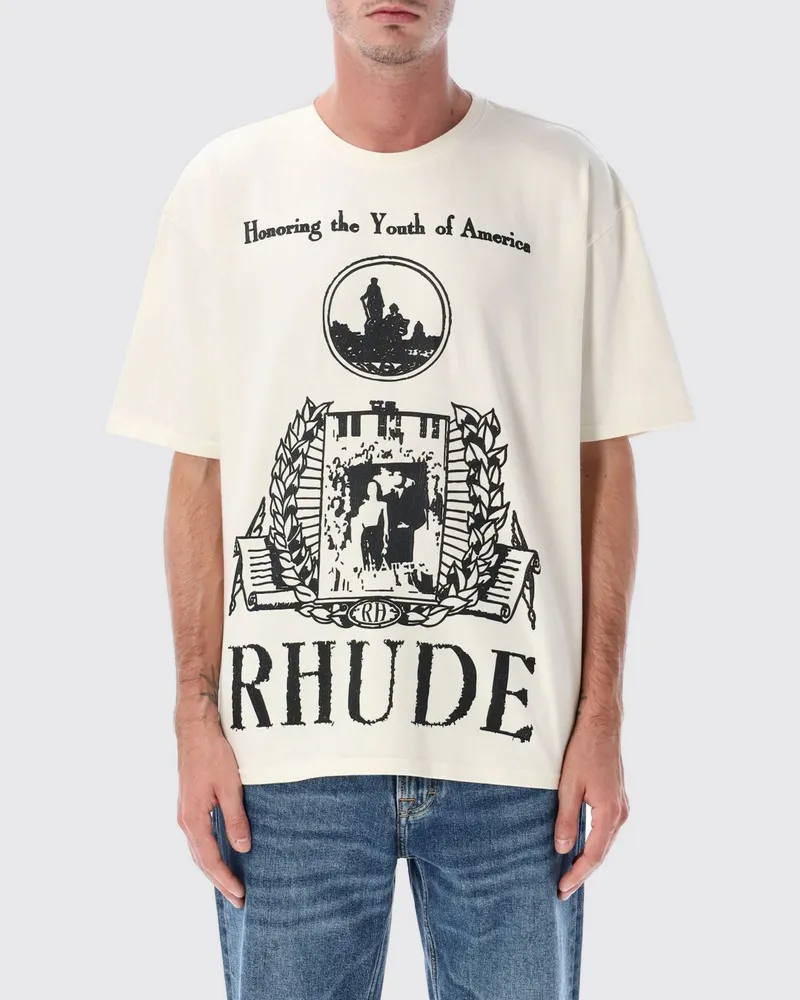 RHUDE T-shirt herren Weiß