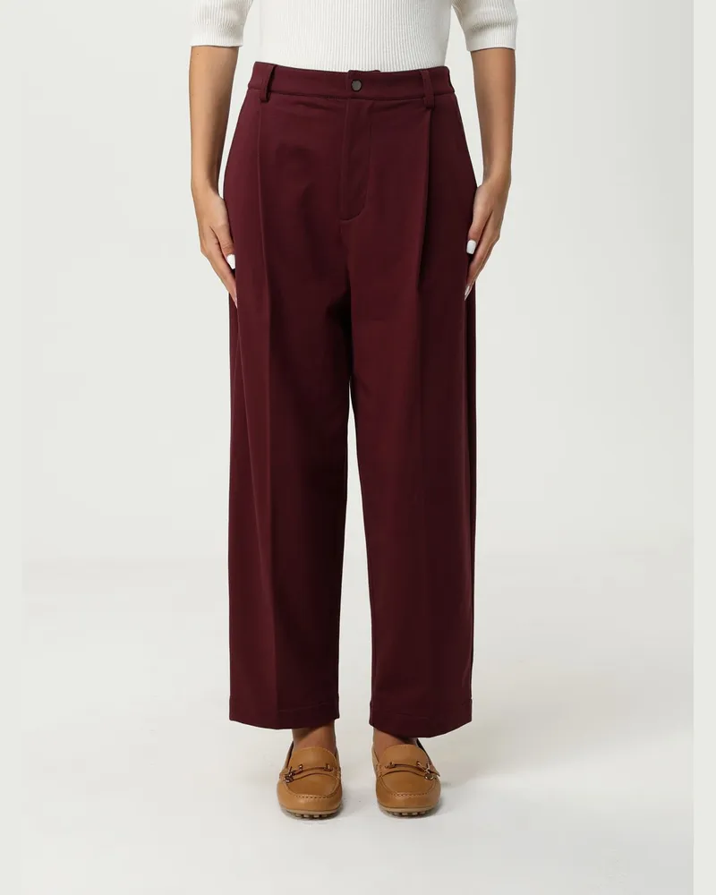 Brunello Cucinelli Hose damen Burgunderrot