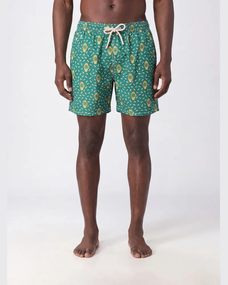 MC2 Saint Barth Bedruckte Boxer-Badehose Emerald