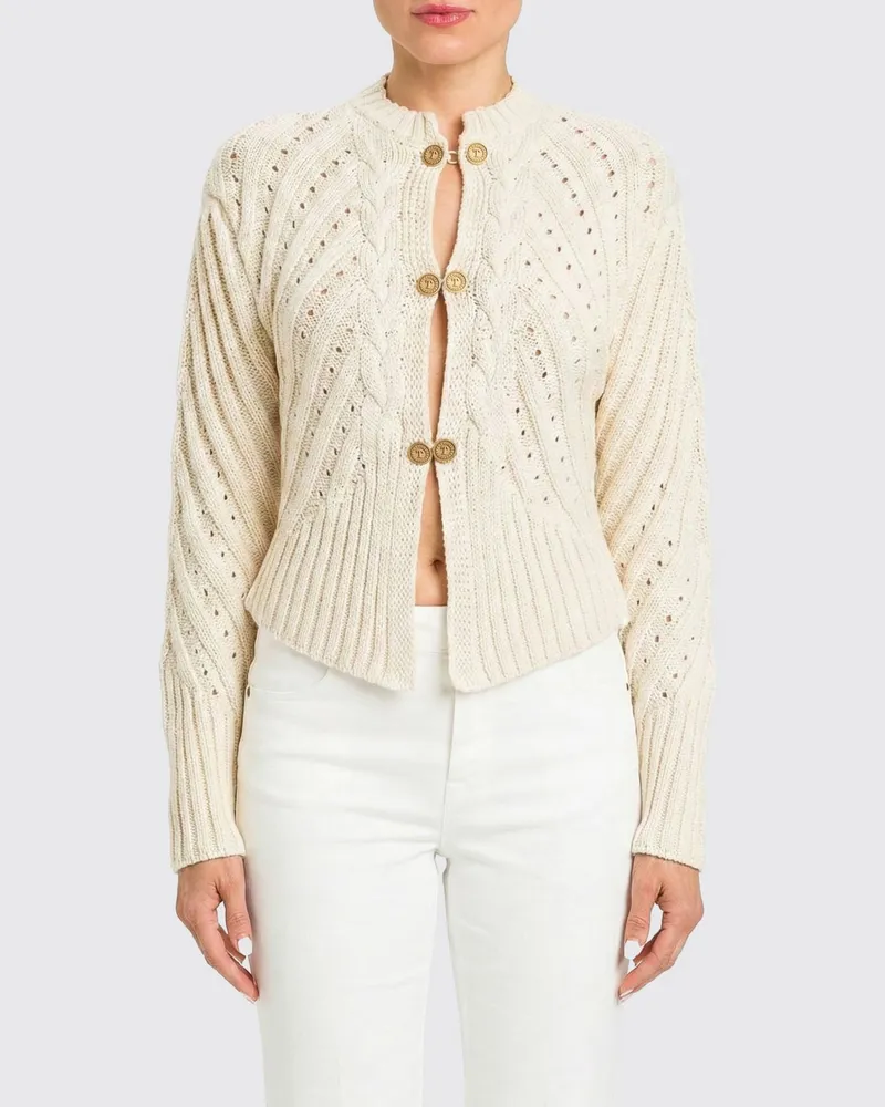 Twin-Set Strickjacke damen Ivory