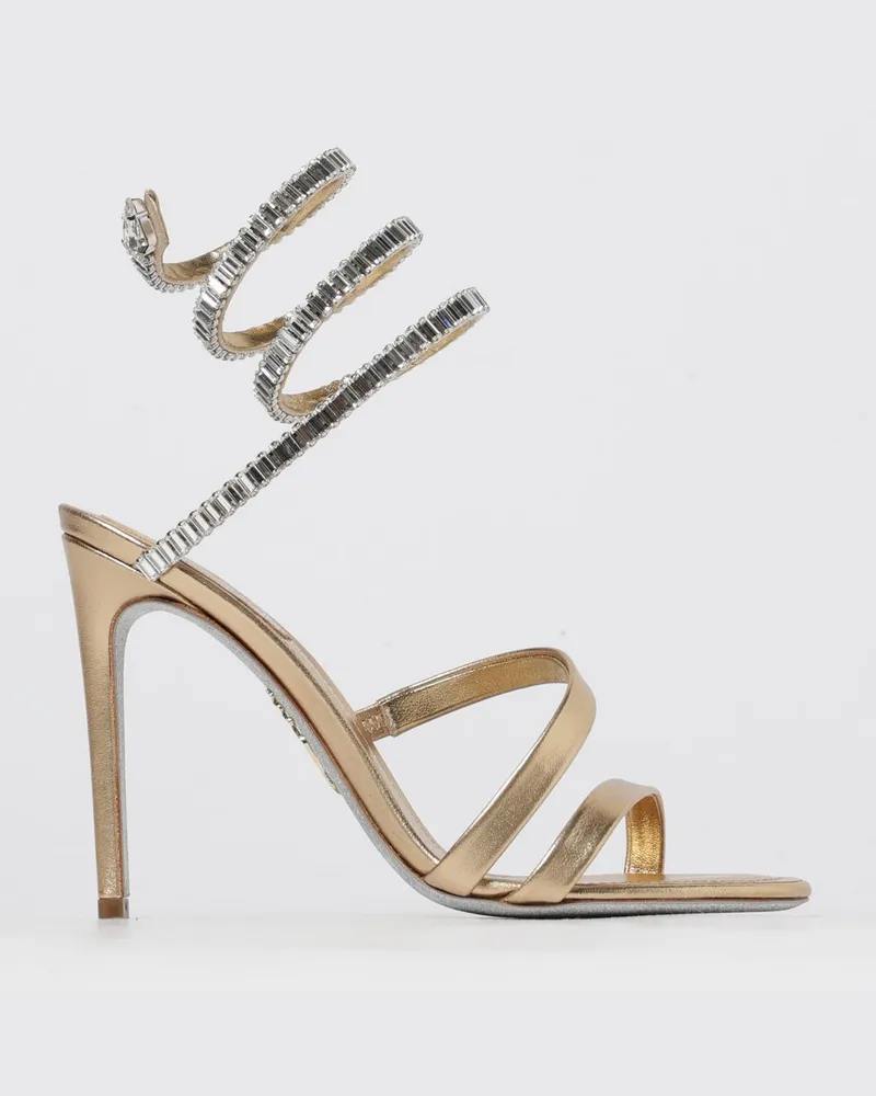 René Caovilla Schuhe damen Gold