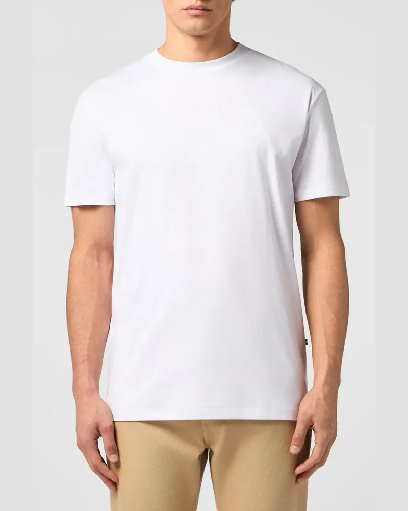Billionaire Basic Baumwoll-T-Shirt Weiß
