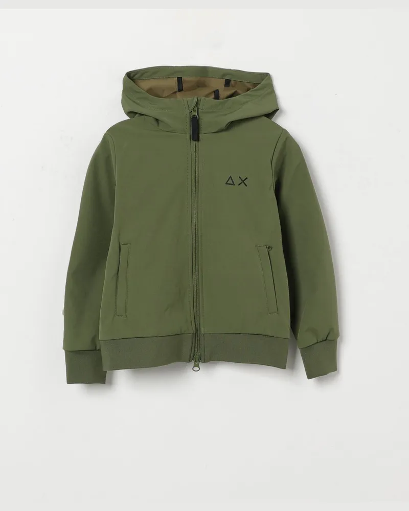Sun68 Kapuzenjacke aus Funktionsgewebe Grün
