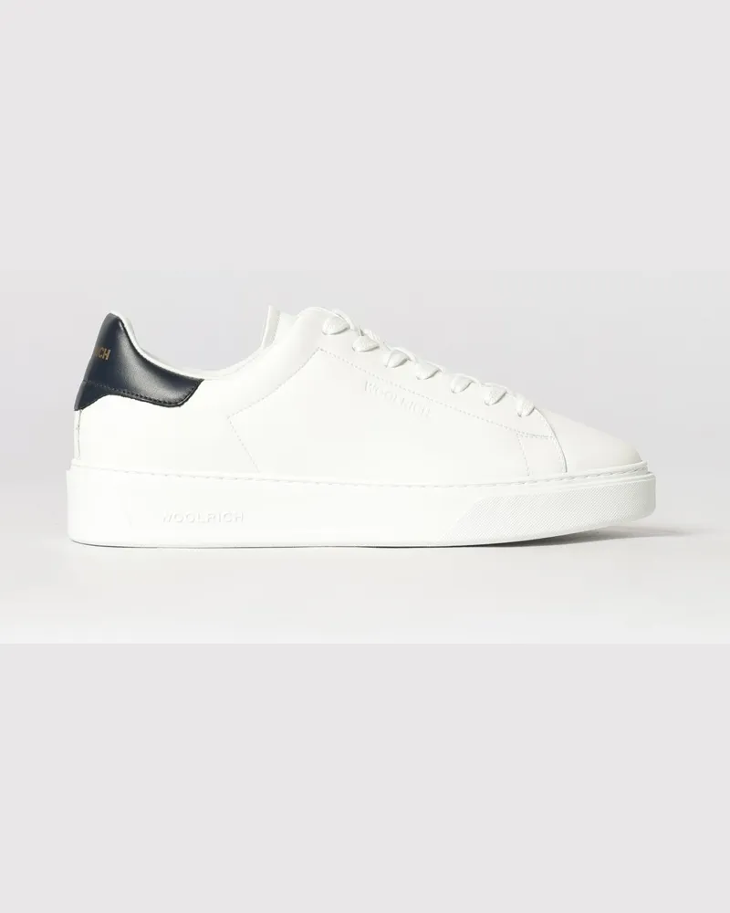 Woolrich Leder-Sneakers Blau