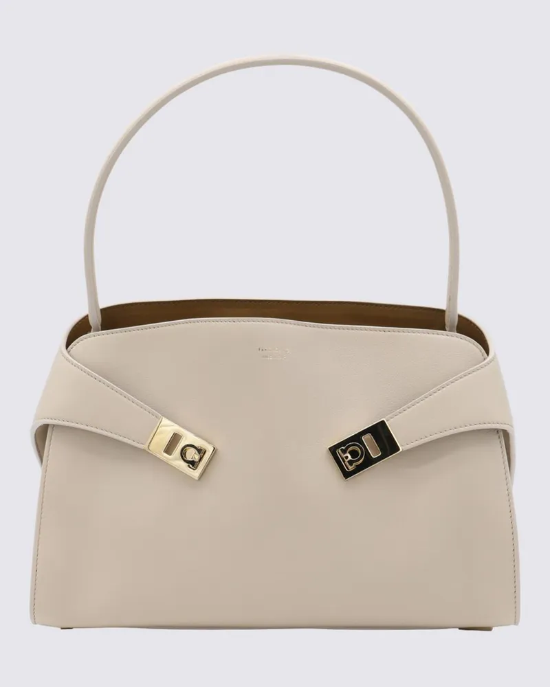 Ferragamo Schultertasche damen Ocker