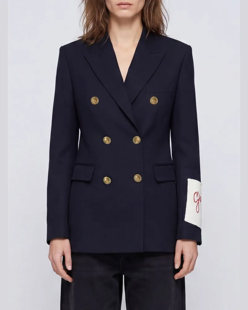Golden Goose Zweireiher-Blazer aus Schurwolle Blau
