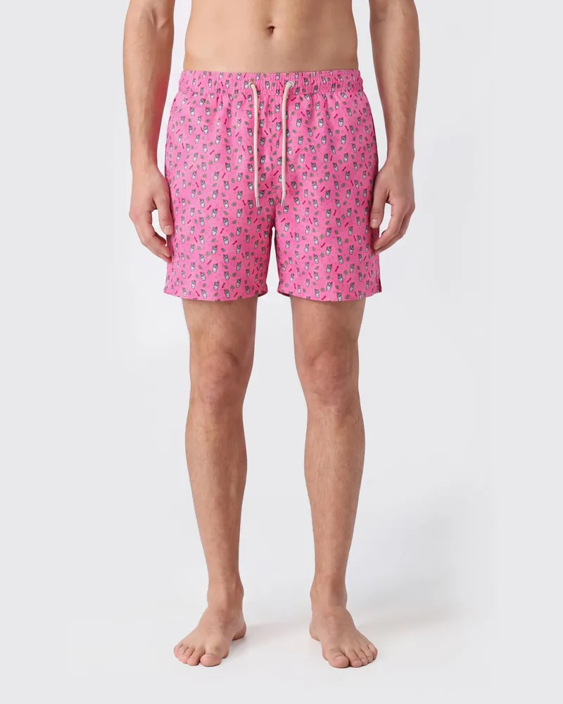 MC2 Saint Barth Bedruckte Boxer-Badehose Fa03