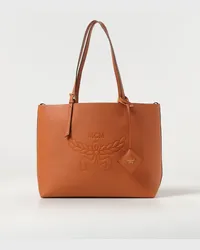 MCM Schultertasche Camel